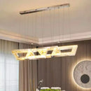 Axyaa Crystal Chandelier, Luxury Pendant Light for Living and Dining Room