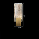 Axyaa Water Droplet Crystal LED Wall Light - Copper Bedroom Living Room Bathroom Mirror Lamp