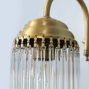 Axya Luxury Copper Crystal LED Wall Sconce for Bedroom Living Room
