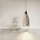 Axyaa Micro Cement Wabi Sabi Chandelier for Zen Tea Room & Bedroom Lighting