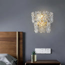 Axyaa Maple Leaf Crystal Glass Ceiling Chandelier for Luxury Living Room Bedrooms