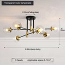 Axyaa Glass Ceiling Light for Bedroom Dining Living Room Kitchen