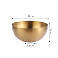 Axyaa Stainless Steel Fruit Salad Bowl Soup Noodles Mixing Container Kitchen Tableware