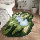 Axyaa Fluffy Nordic Style Irregular Shape Carpet for Bedroom and Living Room
