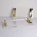 Axya Transparent Acrylic Tray: Elegant Storage Box for Jewelry, Cosmetics, and Decor