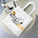 Axyaa Cartoon Dog Tote Bag - Foldable Shoulder Bag for Women and Students