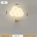 Axyaa Cloud Wall Lamps Cream Style Cartoon Kids Bedroom Lighting Fixtures