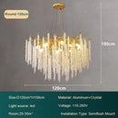 Axyaa Luxury Crystal Chandelier for Elegant Living Spaces