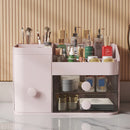 Axyaa Makeup Organizer: Large Capacity Storage Box for Cosmetics and Stationery