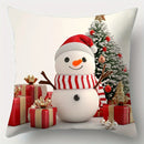 Axyaa Christmas Pillowcase Set, 4pcs, 17.7"*17.7", Festive Sofa Decor, Lumbar Cushion Cover