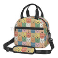 Axyaa Cute Cats Thermal Lunch Bag: Insulated Bento Tote for School & Office
