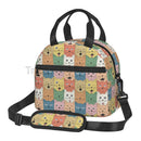 Axyaa Cute Cats Thermal Lunch Bag: Insulated Bento Tote for School & Office