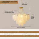 Axyaa Luxury Crystal Leaf Chandelier | Modern LED Light for Living Room & Kitchen