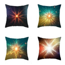 Axyaa Starburst Pattern Throw Pillow Covers for Sofa, Bedroom, Car