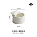 Axyaa Ceramic Dessert Bowl Set with Saucer Plate for Hotel Restaurant