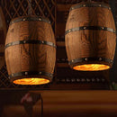 Axyaa Vintage Barrel Chandelier: Country Industrial Style for Bar, Cafe, Restaurant Lighting
