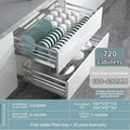 Axyaa Stainless Steel Drawer Organizer Bowl Basket Seasoning Holder Dish Rack