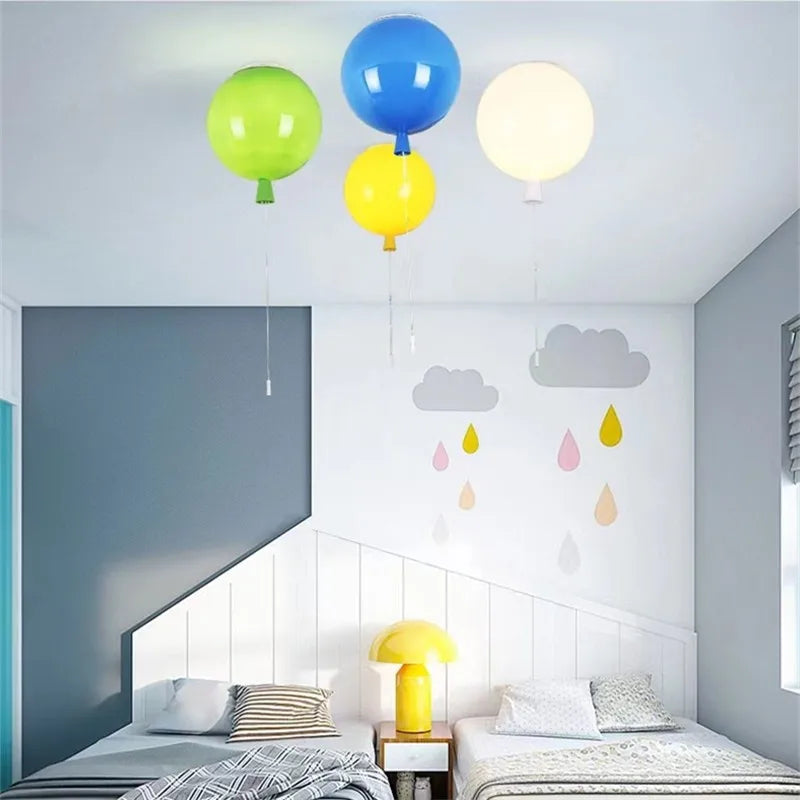 Axyaa Balloon Lamp: Fun Nordic LED Light for Kids' Room & Bedroom