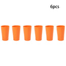 Axyaa 24-Piece Orange Wheat Cutlery & Dinnerware Set for Unbreakable Dining Experience