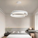 Axyaa Creamy Style Pendant Light: High-end LED Nordic Bedroom Lamp