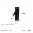 Axyaa Adjustable LED Reading Wall Lamp for Bedroom Bedside Lighting
