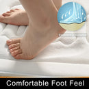 Axyaa Embossed Velvet Bathroom Floor Rug High Quality Non-slip Bath Mat