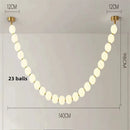 Axyaa White Ball LED Pendant Light Chandelier for Stylish Indoor Decor