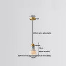 Axyaa Copper Marble LED Pendant Light Modern Design for Dining Living Room