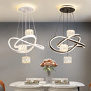 Axyaa Crystal Chandelier | Luxury Living Room and Dining Room Pendant Light