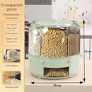 Axyaa Rice & Cereal Dispenser: Sealed 360° Rotating Kitchen Container with Multiple Sections