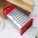 Axyaa 4-Sided Stainless Steel Grater Kitchen Gadget for Vegetables, Cheese, Potatoes