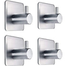 Axyaa Stainless Steel Self-Adhesive Heavy-Duty Towel Rack - Waterproof Wall Hook
