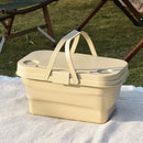 Axyaa Outdoor Folding Picnic Storage Box - Waterproof & Portable Organizer Basket