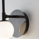 Axyaa Glass Bedside LED Wall Lamp: Copper Gold Black Parlor Hotel Lighting Fixtures