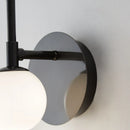 Axyaa Glass Bedside LED Wall Lamp Copper Gold Black Parlor Shop Hotel Light Fixtures