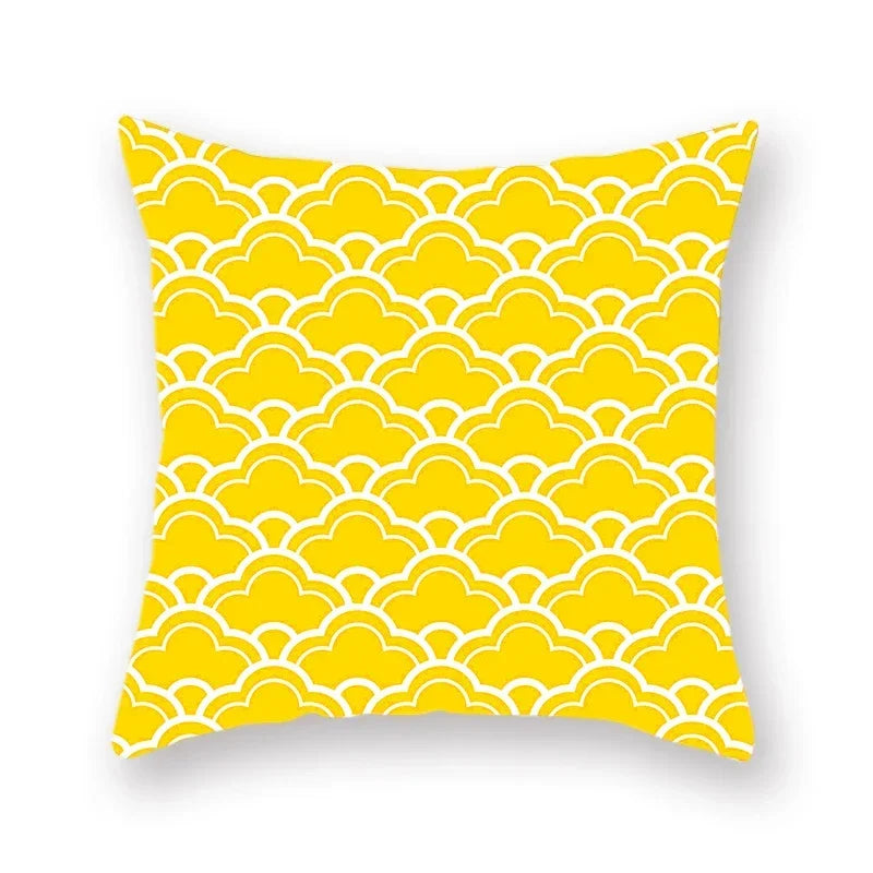 Axyaa Yellow Mandala Ethnic Pattern Cushion Cover 45x45cm