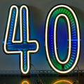 Axyaa Starry Sky Neon Number Sign Double-Sided Light for Party Decor