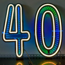 Axyaa Starry Sky Neon Number Sign Double-Sided Light for Party Decor
