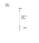 Axyaa Loft Staircase Chandelier with French Pearl Necklace Design