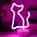 Axyaa Neon Pineapple Coconut Tree Night Light: Bar Bedroom Decor & Party Lamp