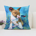 Bull Terrier Art Anime Pillow Cover 40x40 Axyaa Home Decor Throw Pillow