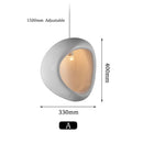 Axyaa Modern White Line Pendant for Living Room, Bedroom, and Restaurant