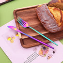 Axyaa Rainbow Stainless Steel Cutlery Set - 16-Piece Dinner Flatware Kit
