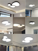 Axyaa Nordic LED Ceiling Lamp Cobblestone Black Ceiling Light for Living Room Bedroom