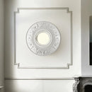 Axyaa High-End Retro Round Bedside Wall Lamp with Milk White Glass Lampshade