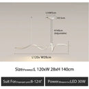 Axyaa LED Chandelier: Nordic Style Aluminum Alloy Pendant Light for Living Room & Dining Area