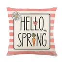 Easter Bunny Eggs Pillowcase 45x45cm Linen Pillow Covers, Axyaa Home Decor Brand