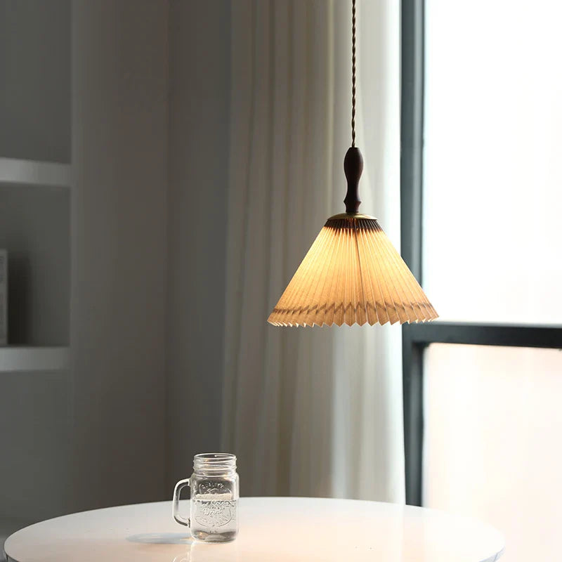 Axyaa White PVC LED Pendant Light, Japan Style Hanging Lamp