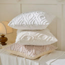 Axyaa Fluffy Embroidery Diamond Cushion Cover 45x45cm