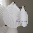 Axyaa Shell Glass LED Chandelier - Modern Creative Lighting Fixture for Home and Restaurant